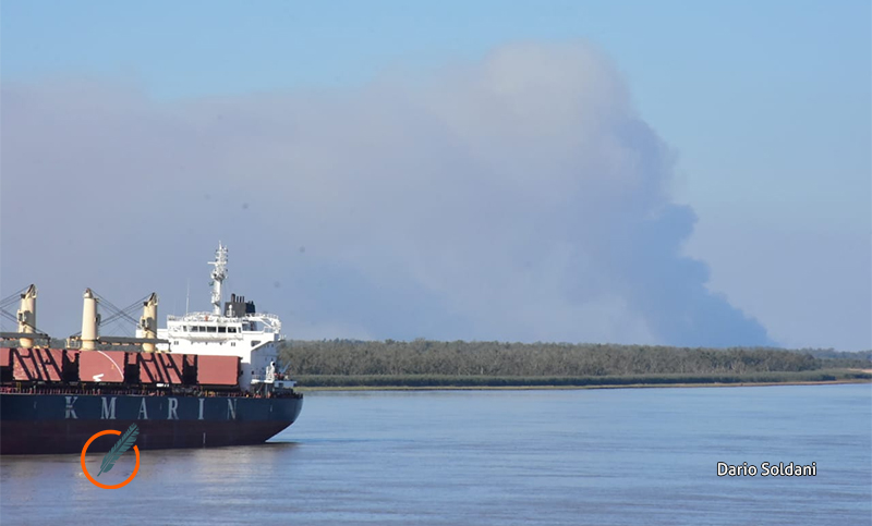 Fin del impasse: esta mañana volvió a sentirse el humo de las islas en Rosario