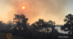 Incendio en las islas