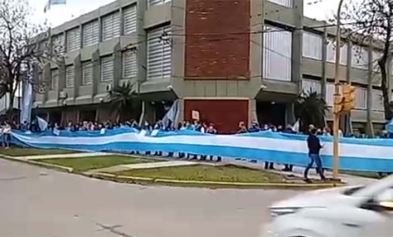 Intensa manifestación en Avellaneda contra la expropiación de Vicentin: repudian a los interventores  