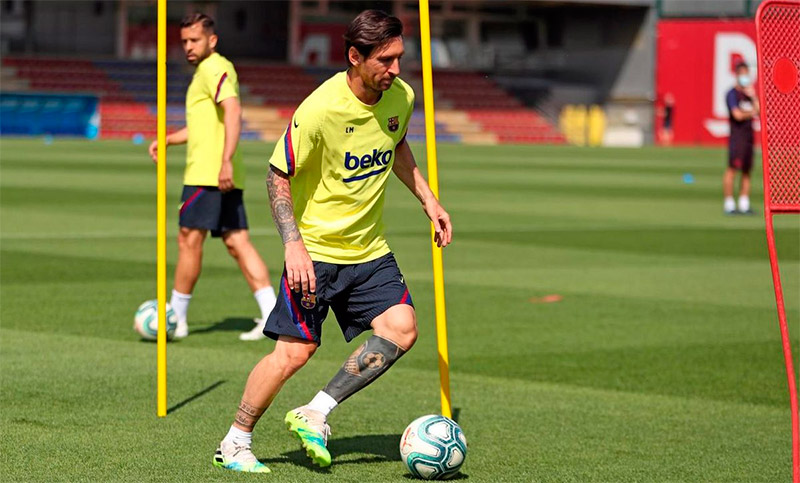 ¿Por qué Messi se entrenó aparte?