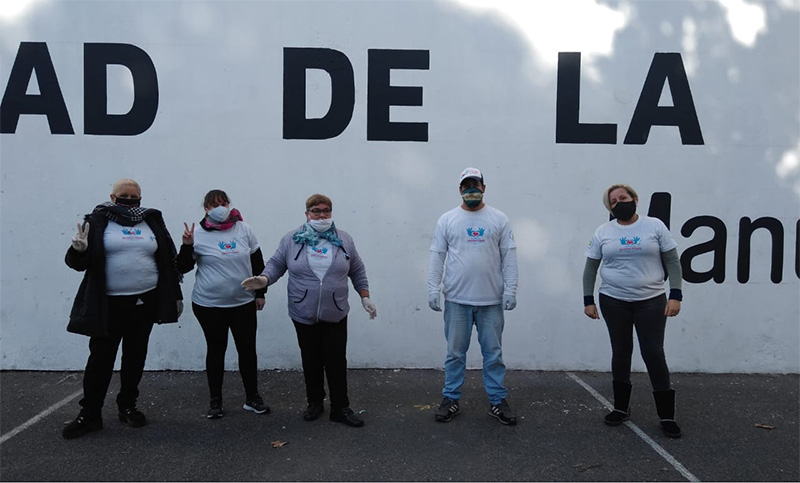 El barrio Belgrano tuvo su olla itinerante en conmemoración del Día de la Bandera