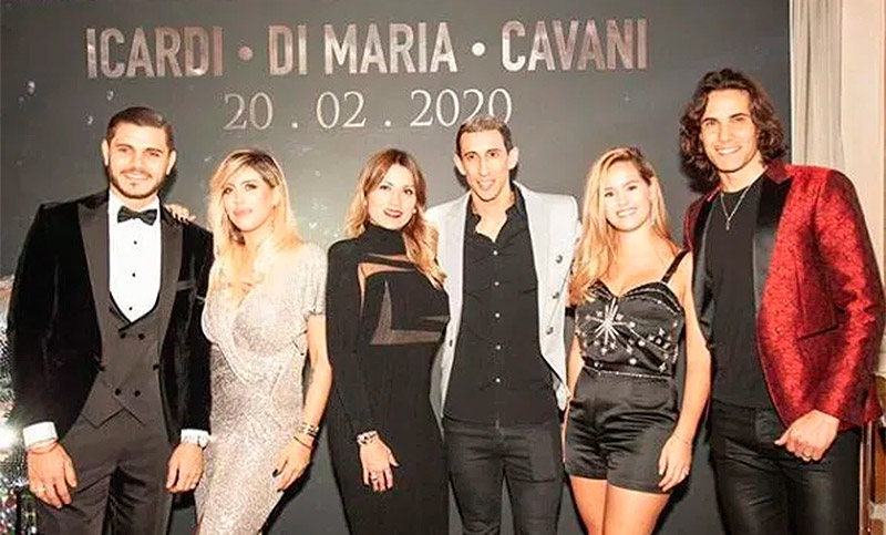 Di María se defiende por festejar su cumpleaños con Icardi y Cavani