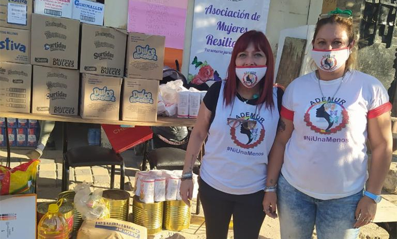 Trabajadores judiciales donaron 100 mil pesos en abrigo y comida a víctimas de violencia género