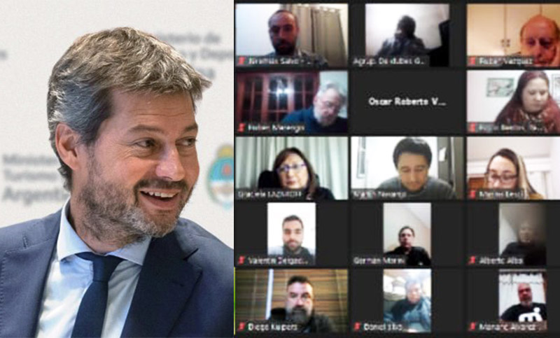 Lammens realizó una reunión virtual con las Federaciones de Clubes de barrio