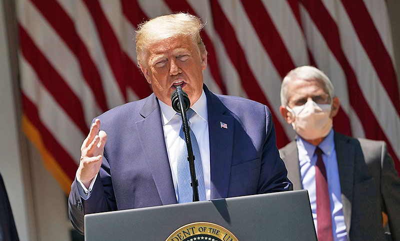 La relación entre Trump y su principal asesor en enfermedades infecciosas está cada vez más deteriorada