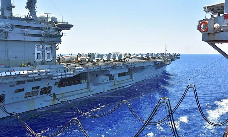 Estados Unidos vuelve a avanzar con dos portaaviones en el Mar de China Meridional