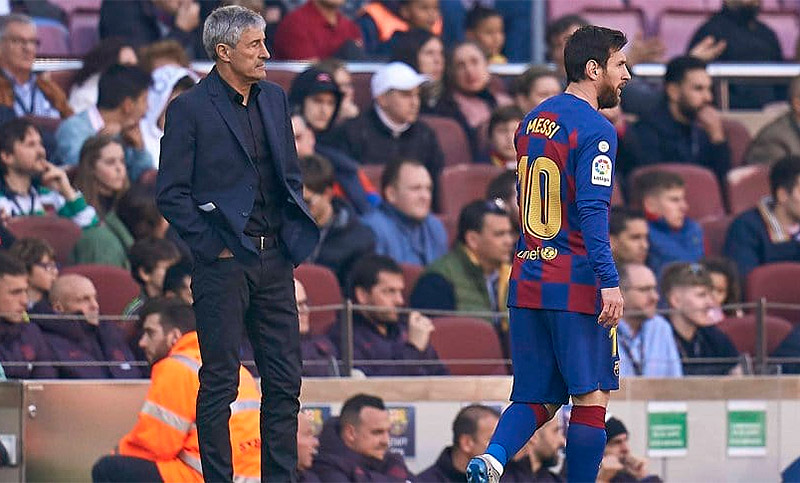 «No voy a especular con el futuro de Messi», dijo Setién