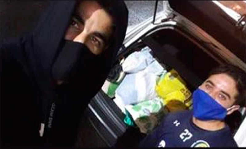 Emanuel Brítez y su gesto solidario en medio de la pandemia