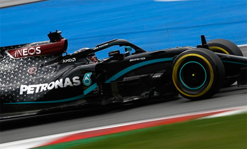Hamilton marcó el mejor tiempo de entrenamientos libres en Hungría