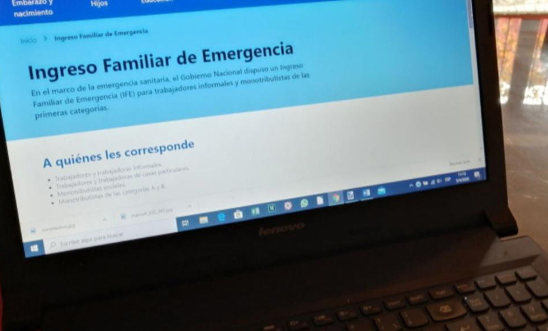 Casi el 20% de la población cobró el Ingreso Familiar de Emergencia (IFE)
