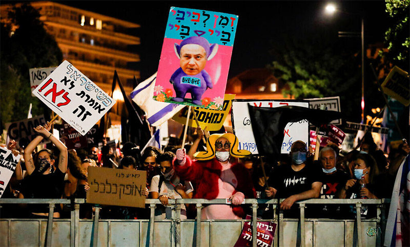 Otro sábado de protestas masivas contra Netanyahu en Israel