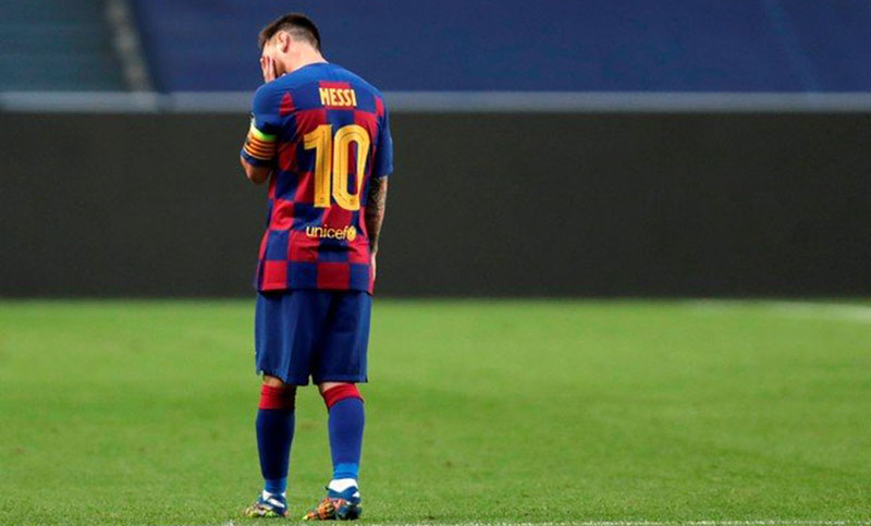 Messi replantea su continuidad en Barcelona