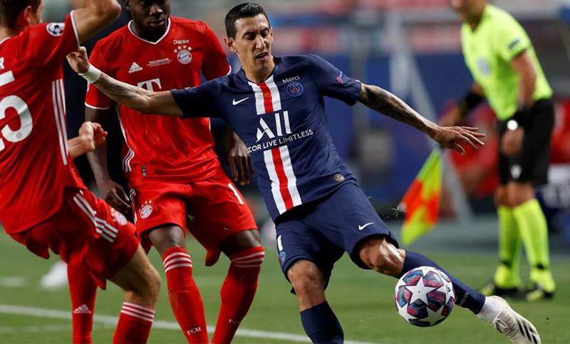 Di María sufrió la derrota del PSG y no pudo igualar a Redondo