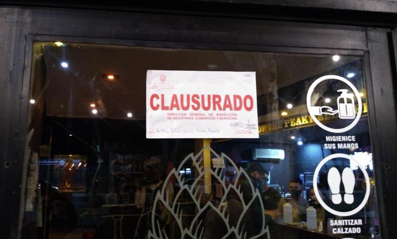 Clausuraron cinco comercios por incumplir las medidas contra el Covid-19