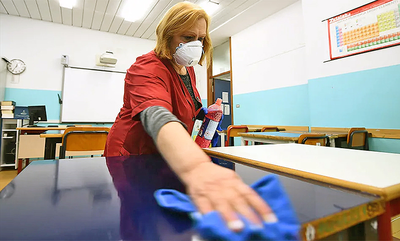 Peligra la reapertura de las escuelas en Italia por el aumento de los casos de coronavirus