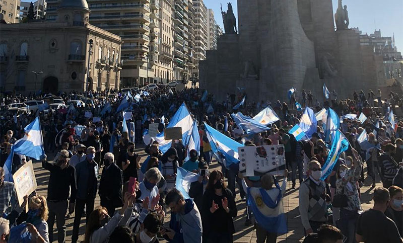 Manifestaciones y caravana contra la cuarentena y otras medidas del Gobierno
