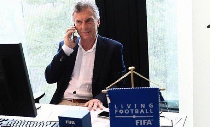Desde Suiza, Macri se mostró en su nuevo rol como titular de la Fundación FIFA