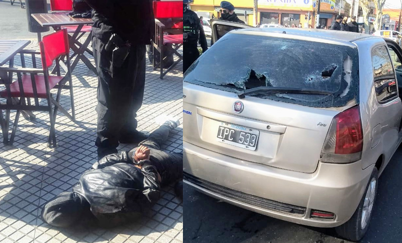 De película: asalto, persecución, enfrentamiento a tiros, choque y detenidos