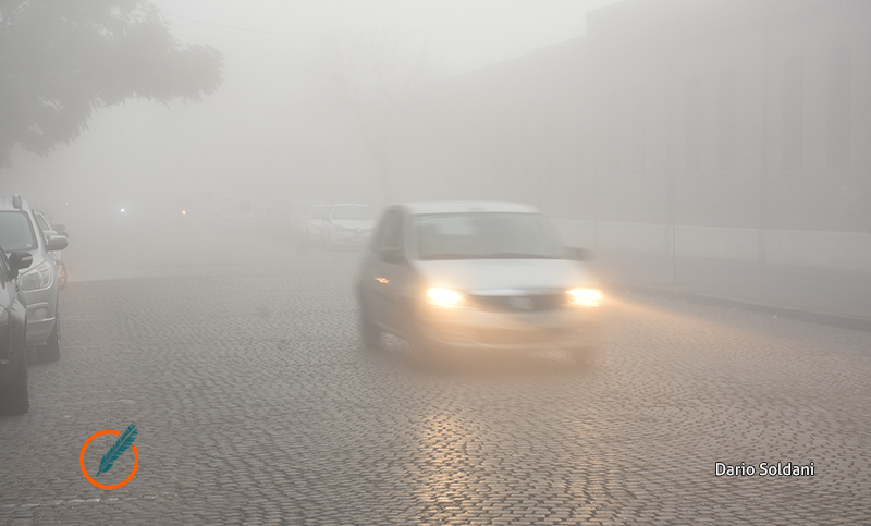 Cielo despejado pero con mucha niebla y alto porcentaje de humedad