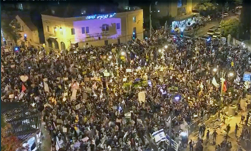 Se repitieron las protestas contra Netanyahu pese al nuevo confinamiento en Israel