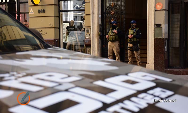 Allanamiento a financiera en pleno centro de Rosario