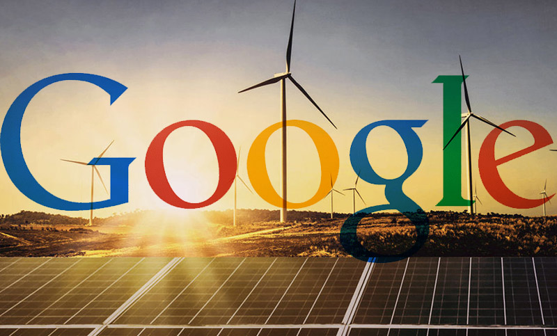 Google anuncia que trabaja para operar con energía limpia en todo el mundo