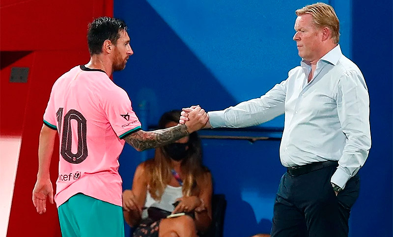 Koeman: «Buscamos fórmulas para ganar y que Messi esté muy feliz»