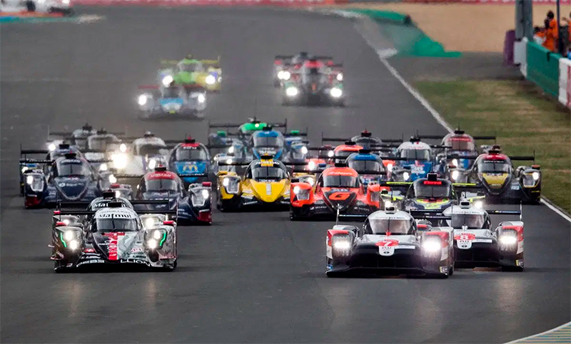 Pechito López, al frente de la largada de las 24 Horas de Le Mans