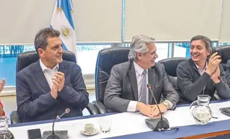 El Presidente se reunió con Massa y Máximo Kirchner para definir proyectos