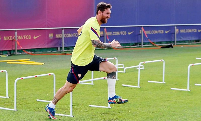 Messi superó el test y se sumó a la pretemporada del Barcelona