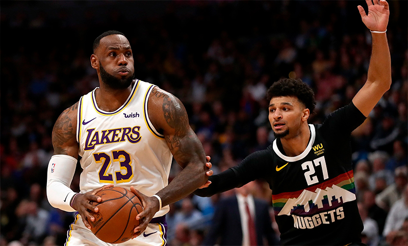 Los Angeles Lakers y Denver Nuggets inician la serie final del Oeste