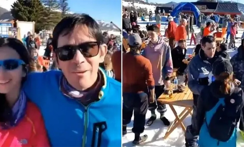 Cerro Chapelco: violaron la cuarentena, se filmaron y terminaron con el bar clausurado