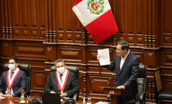 Fracasó el intento de destitución de Vizcarra en el Congreso de Perú
