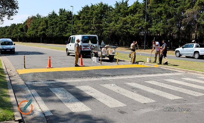 Para evitar picadas, colocaron retardadores de velocidad en el Scalabrini Ortiz