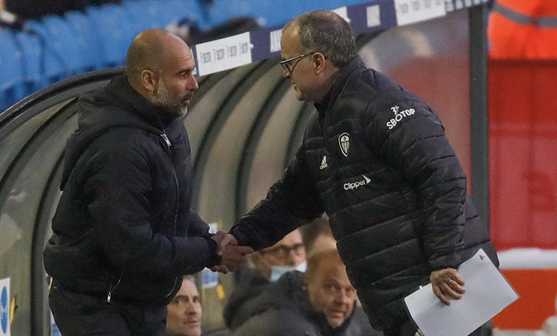Bielsa y Guardiola no se sacaron ventajas en la Premier League