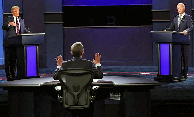 Trump y Biden se enfrentan esta noche en el último debate antes de las elecciones estadounidenses