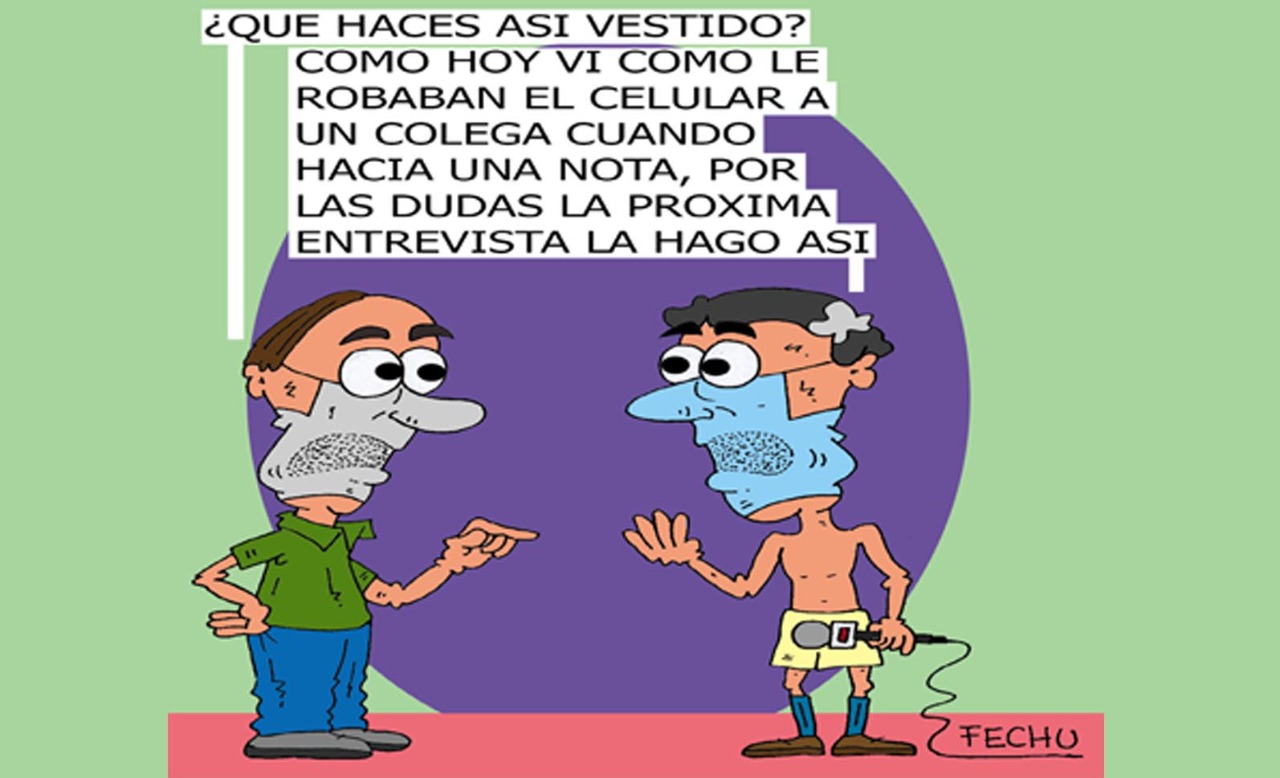 Periodismo con lo puesto