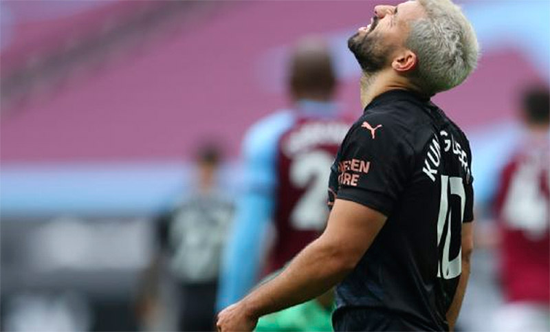 Agüero, otra vez inactivo por lesión