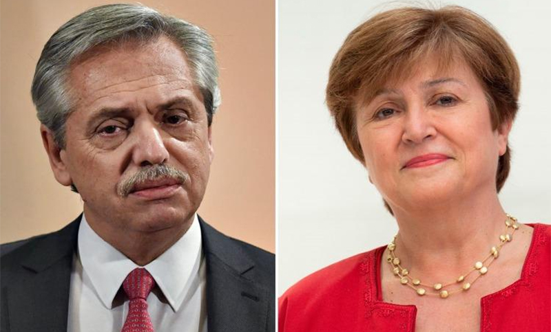 Fernández destacó que comparte «la mirada del mundo que tiene» la presidenta del FMI