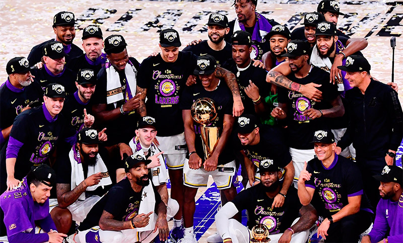 Los Angeles Lakers gritan campeón y vuelven a la cima de la NBA