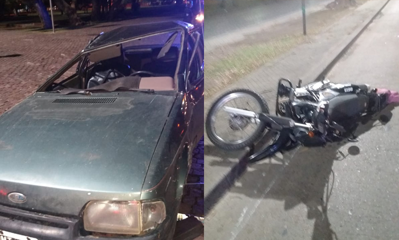 Una persecución, una policía herida y un auto incendiado
