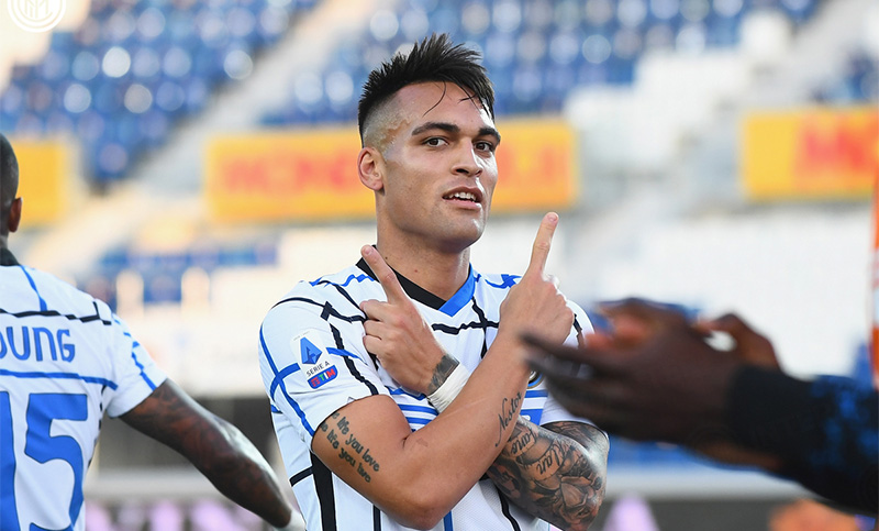 Lautaro Martínez anotó en Inter y llega afilado a la selección nacional