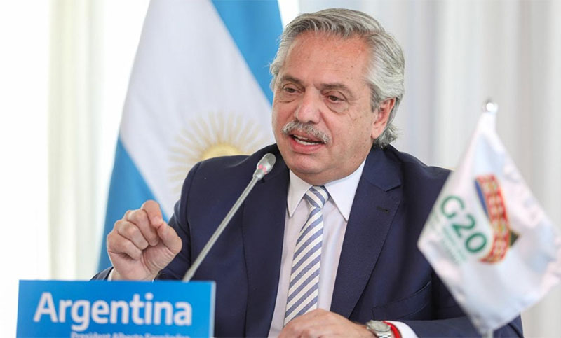 Fernández, ante G20: «Hay una gran oportunidad para que cambiemos el modo en que el mundo funciona»