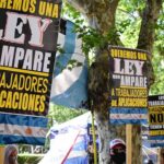 Mercantiles levantan la Carpa pero continúan los reclamos para regularizar a trabajadores de aplicaciones