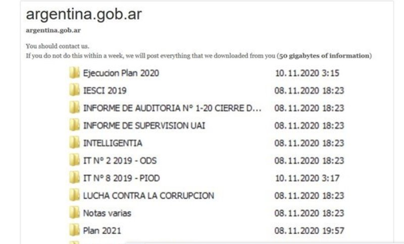 Hackeo y amenaza: la información que tiene Argentina.gob.ar y la suma que no trascendió