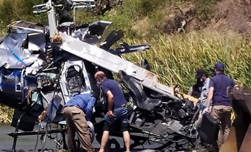 El helicóptero de Jorge Brito impactó contra los cables de una tirolesa