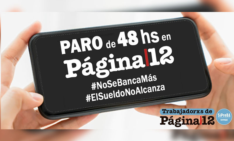Paro de 48 horas en Página12