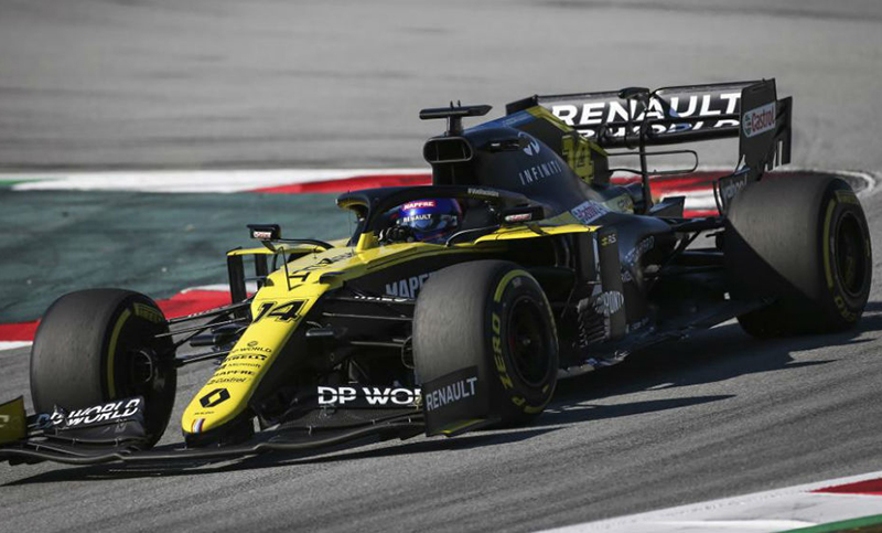 Alonso marcó el mejor tiempo en los ensayos de la Fórmula 1 2021