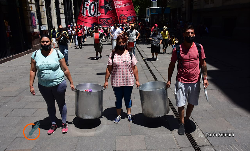 Organizaciones sociales se movilizaron por una Navidad digna