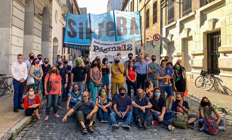 Los trabajadores de Página/12 realizan un paro hasta Navidad y crearon un fondo de lucha